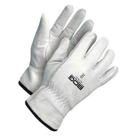 Bdg 20-1-1610-S Leather Drivers Gloves, Shirred Slip-On Cuff, Keystone Thumb,