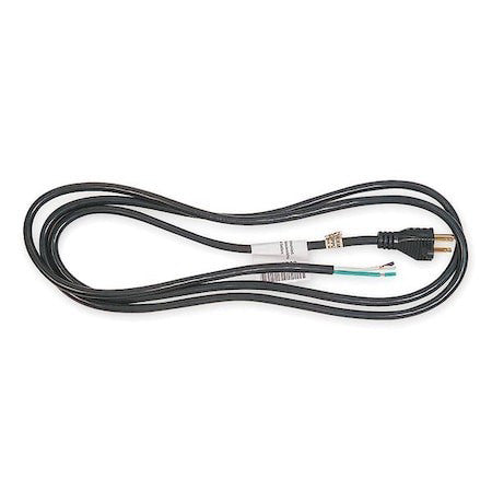 Zoro Select 1Tna1 Power Cord, 5-15P, Sjo, 8 Ft., Blk, 15A, 12/3 (Formerly Power