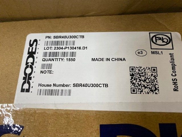 (BULK - 1,550 PACK) SBR40U300CTB Diodes Incorporated