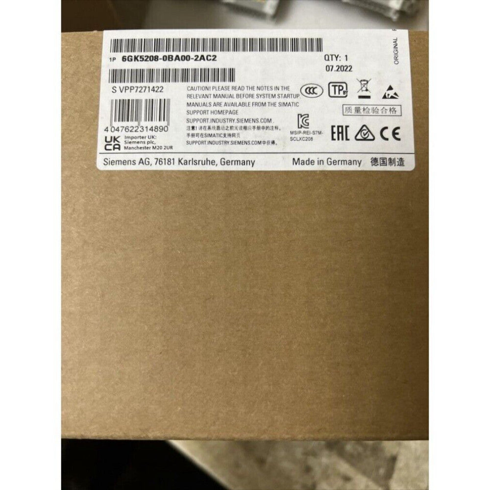 New Siemens 6GK5208-0BA00-2AC2 6GK52080BA002AC2 SCALANCE XC208 manageable