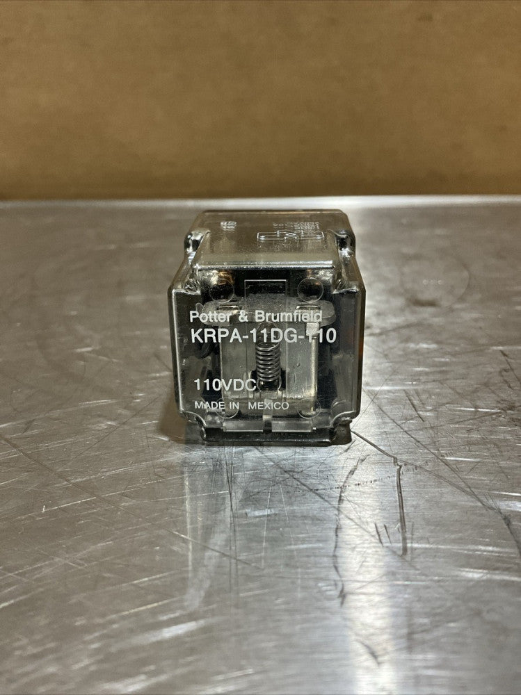Potter & Brumfield KRPA-11DG-110 Relay, 110VDC, 1/6hp, 120-250VAC, 10A, NOS