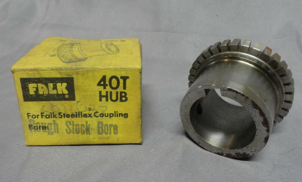 FALK ~ STEELFLEX ~ 40T HUB ~ 0.750 ~ 3/4" Bore 3/16" x 3/32" KW COUPLING ~ NEW