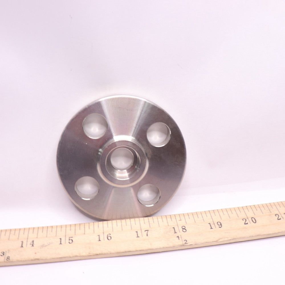 Raised Face Socket Weld Flange w/ 4 Holes 150# 316 Stainless Steel 1/2"