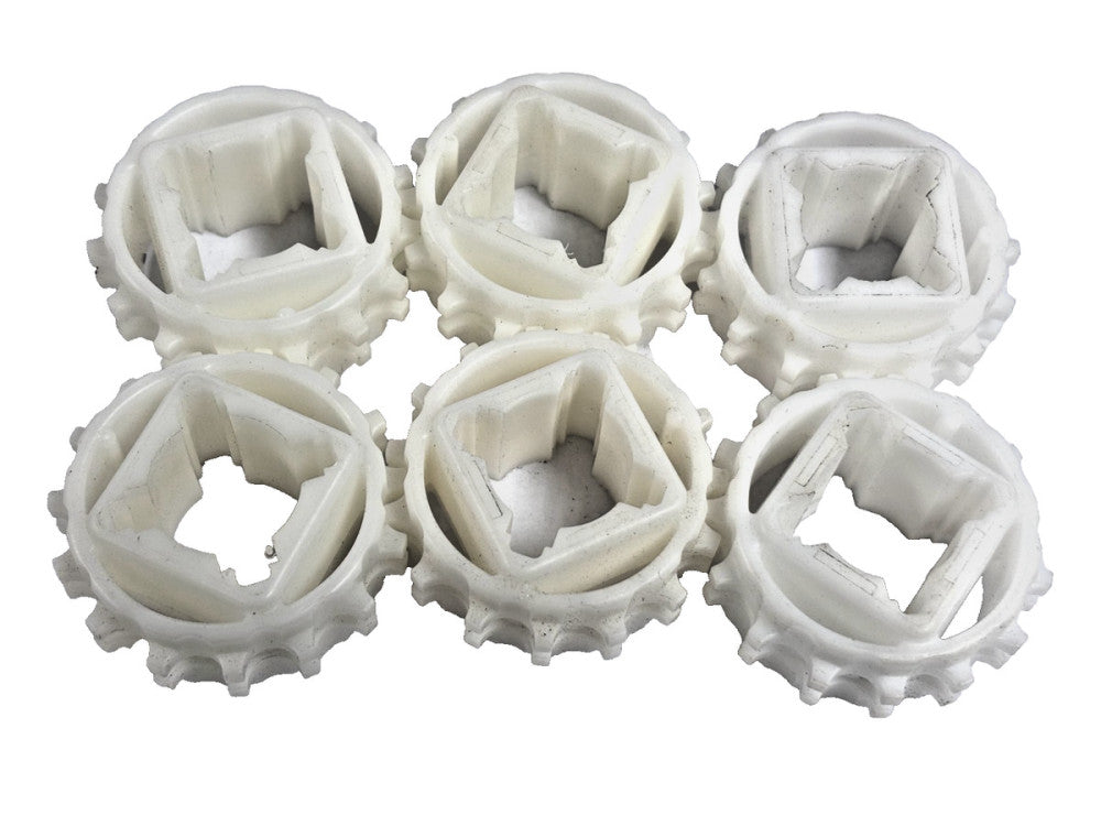 CONVEYOR ROLLER SPROCKET PLASTIC 15 TEETH 1" BORE 1" WIDE LOT OF 6