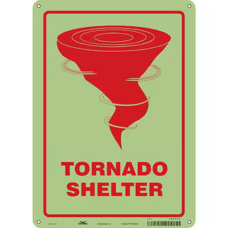 Condor 465T32 Tornado Shelter, 10 In W X 14 In H, Vertical Rectangle,