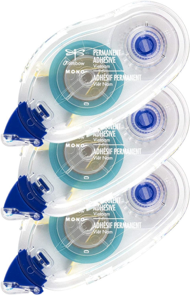 Tombow 62207 MONO Permanent Adhesive Refills, 3-Pack. Easy to Use Refills... 