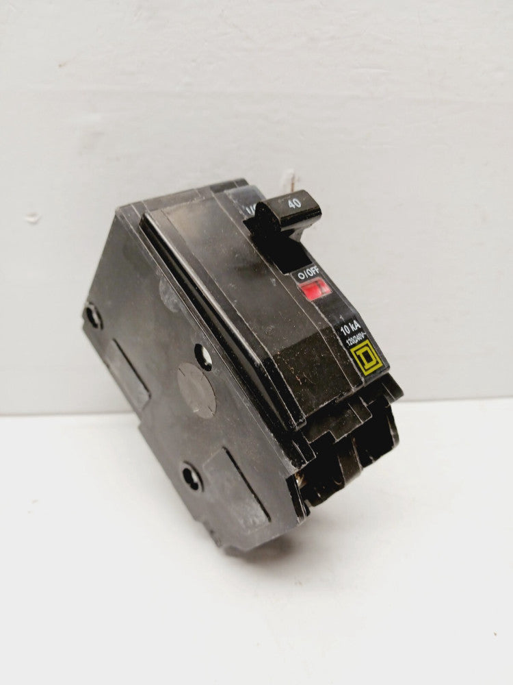 NEW SQUARE D QO240 40 AMP CIRCUIT BREAKER 2 POLE 120/240 VAC 10KA