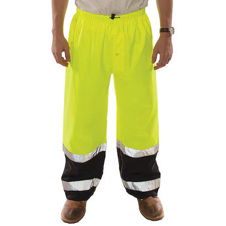 Tingley P27122 High-Visibility Pants, 5Xl, Black; Green; Yellow, Polyurethane