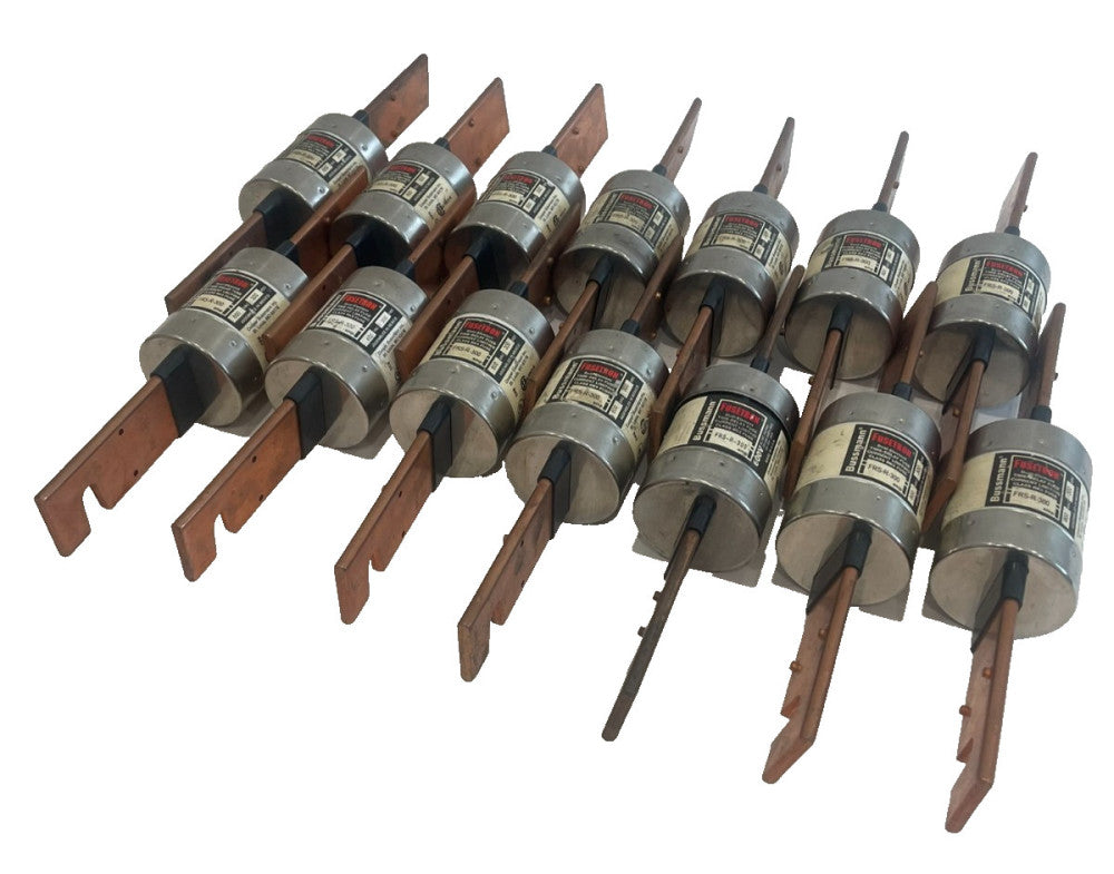 NEW BUSSMANN FRS-R-300 TIME DELAY FUSES FRSR300 LOT OF 14
