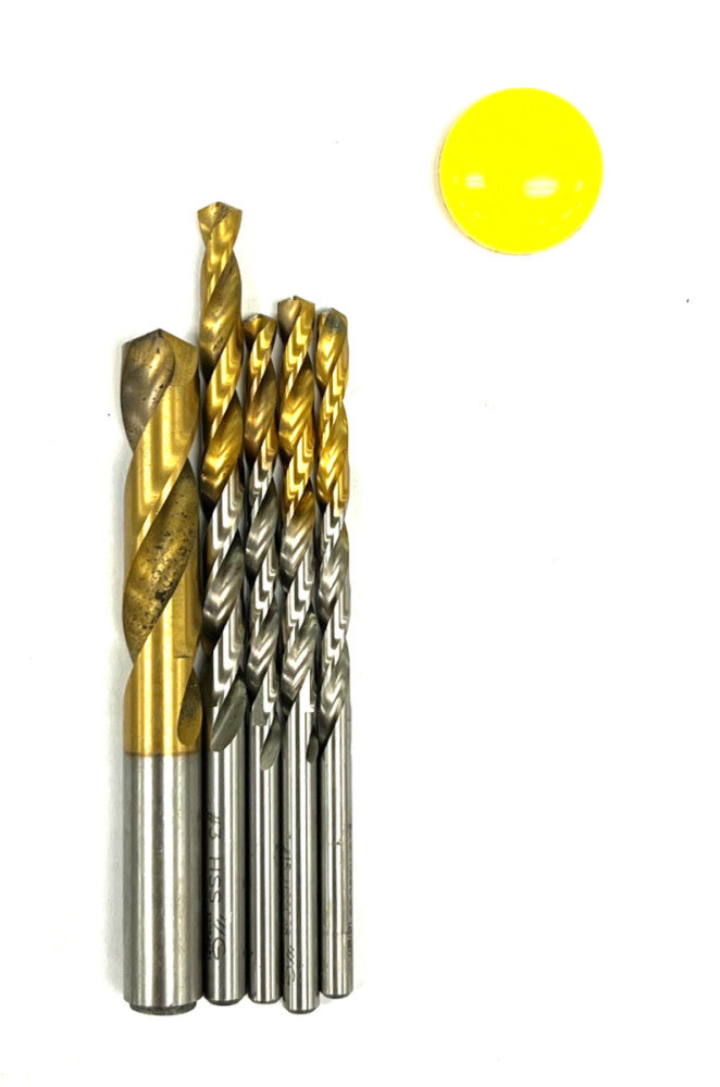 ASSORTMENT OF YG-1 DRILL BITS CUT DIA 3/8" #3 #20 #19 #15 LOT OF 5