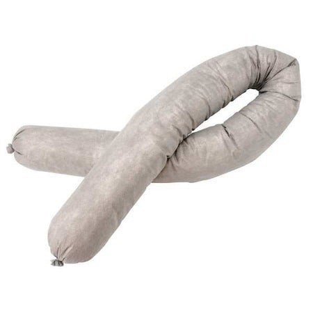 Brady Bsc40 Sorbent Sock, 81 Gal, 3 In X 42 In, Universal, White, 40 Pk