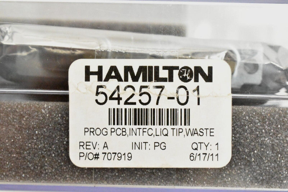 Hamilton Microlab 54257-01 Liquid Tip Waste Interface Prog. PCB Board