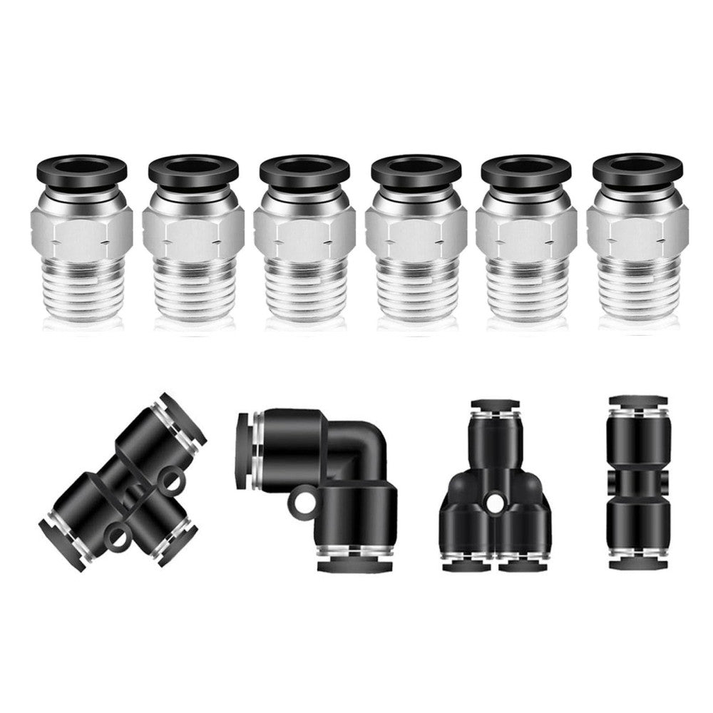 Push to Connect Fittings 1/2 Inch Tube OD x 3/8 Inch NPT Thread Male Straight...