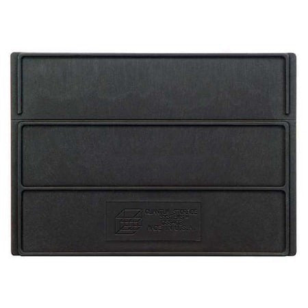 Quantum Storage Systems Dss403 Plastic Divider, Black, 7 1/4 In L, 5 1/4 In H,