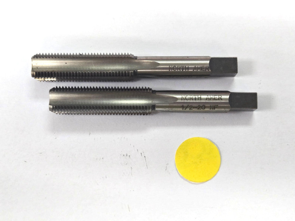 NORTH AMERICAN CUTTING TAP W/ BOTTOMING CHAMFER  #1/2-20 NF HS GH-5  LEFT HAND