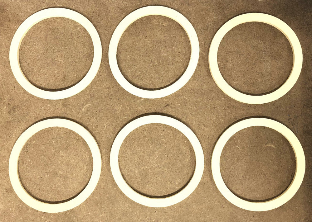 Unbranded 0.13X0.23 Inch O-Ring 2.97X2.43 Inch [Lot of 6] NOS