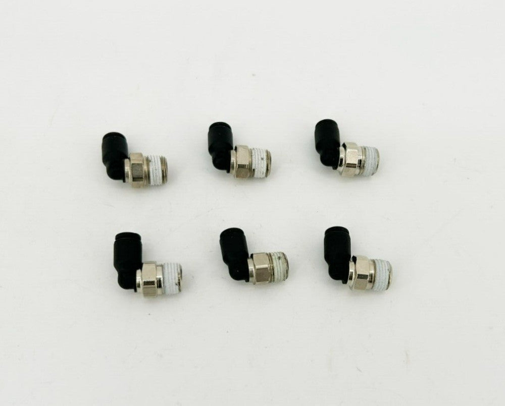 Lot of 6 New Lawson 86758 Male Elebows NPT, 5/32" Tube, 1/8" Thrd