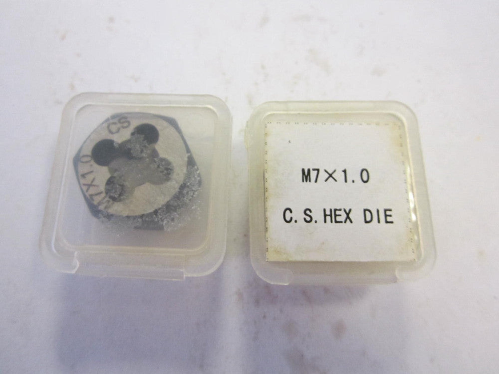 Carbon Steel 11/16" Coarse M7x1.00 Metric Hex Rethreading Dies NEW - Lot Of 2 