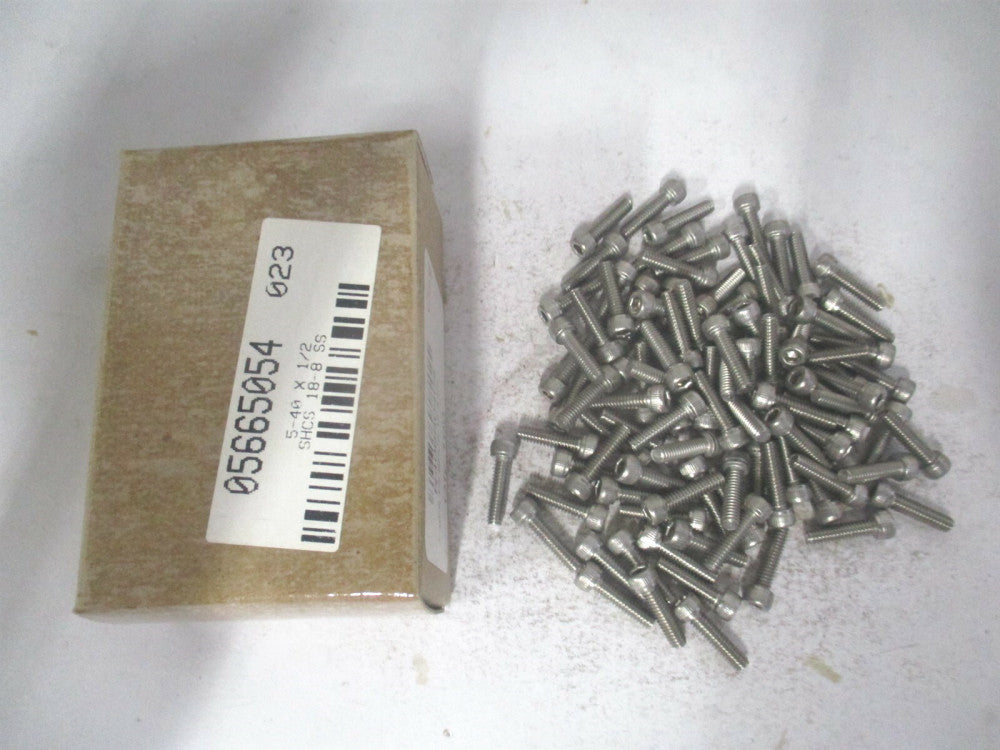 (R40660404) #5-40 UNC 18-8 Stainless Steel Hex Socket Cap Screw - Pack of 100