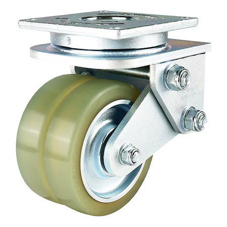 Foot Master Gasd-150Asf-Hud Plate Caster,Swivel,Polyurethane,210Mm H