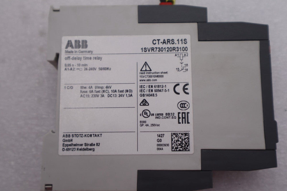 NEW ASEA BROWN BOVERI ABB CT-ARS.11S / CTARS11S STOCK K-1627