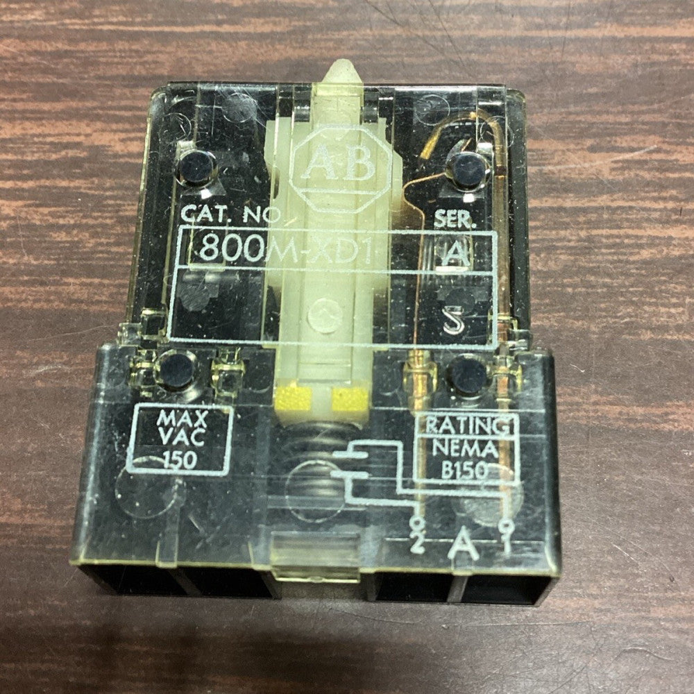 Allen Bradley Contact Block 800M-XD1 Ser. A Lot Of 3 A61