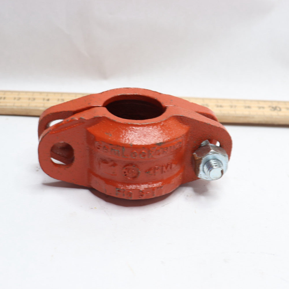 Flexible Coupling FIG 7001 Ductile Iron Ptd. 1" FIG5-1 - No Gasket, One Bolt