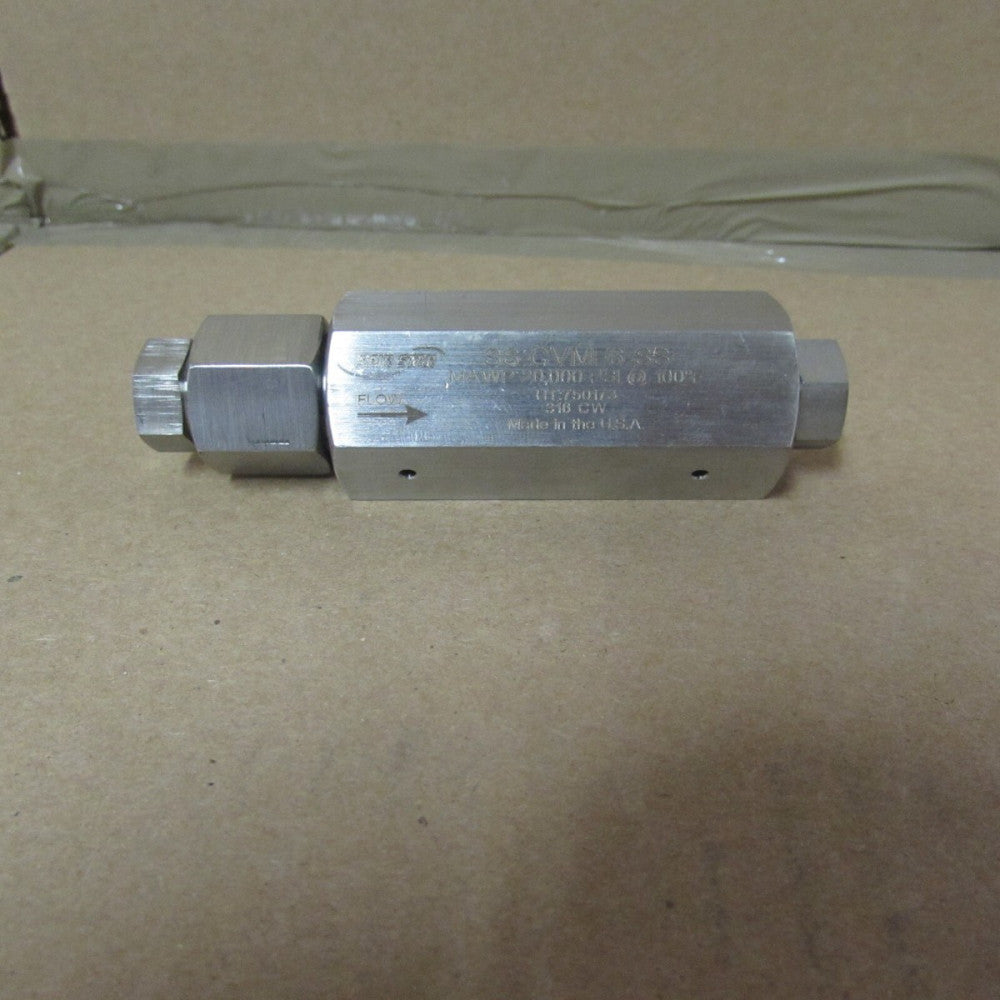 SPIR STAR SS-CVMF6-SS 3/8"NPT SS SOFT SEATED CHECK VALVE,20K, N/NIB! MAKE OFFER!