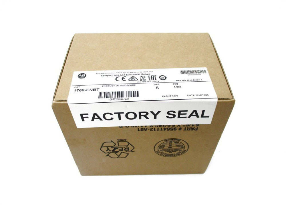 ALLEN BRADLEY 1768-ENBT SER. A F/W 4.005 DATE: 2017 NSFS