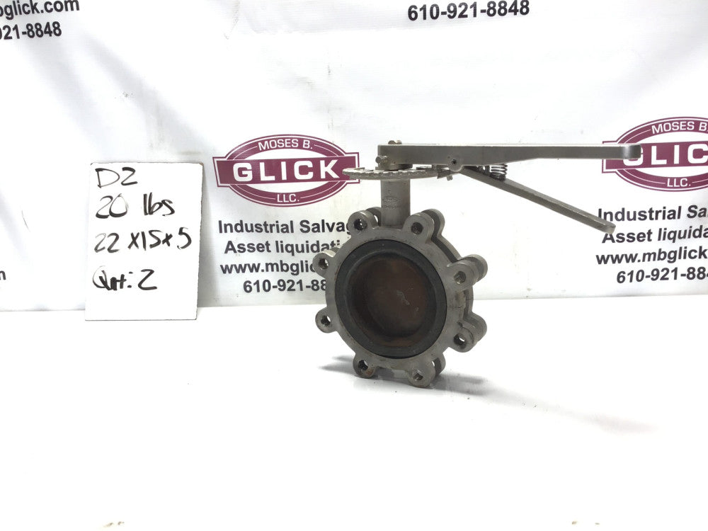 Ultraflow 4" Butterfly Valve 1502 SA-12 CF8M4