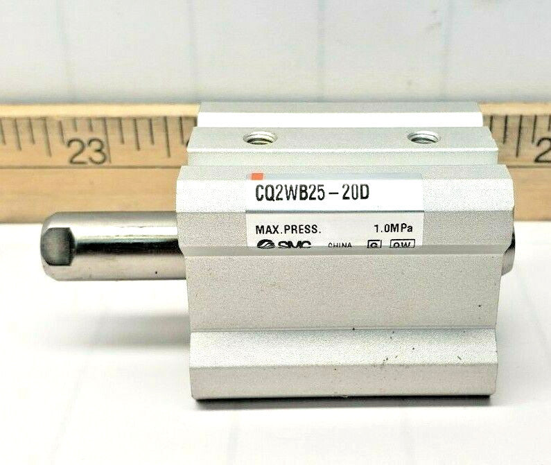 SMC Compact Pneumatic Cylinder 25mm Bore 20mm Stroke 1.0 MPa  CQ2WB25-20D
