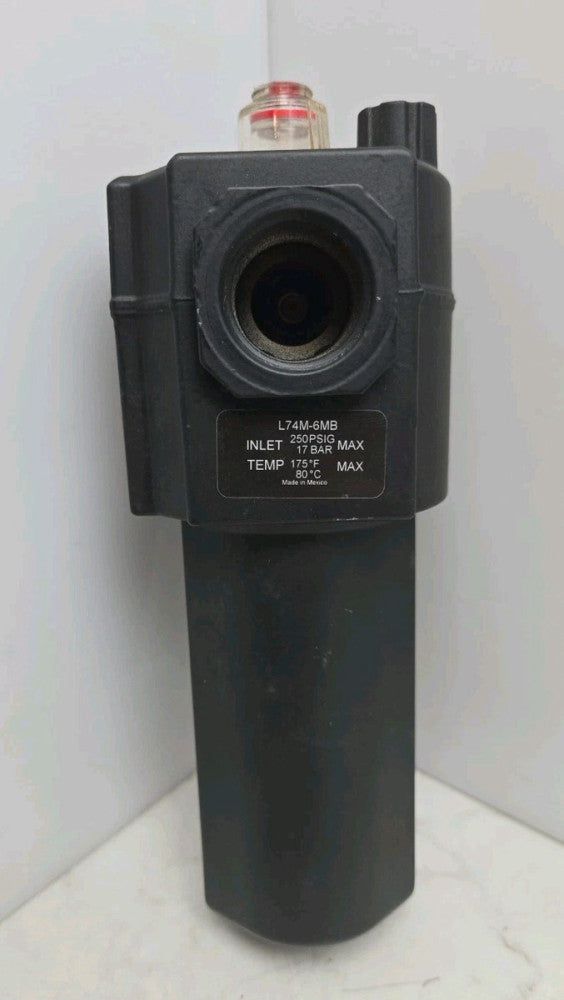 Dixon L74M-6MB Micro-Fog Lubricator with Metal Bowl 3/4” Npt 142 Scfm 250 Psig