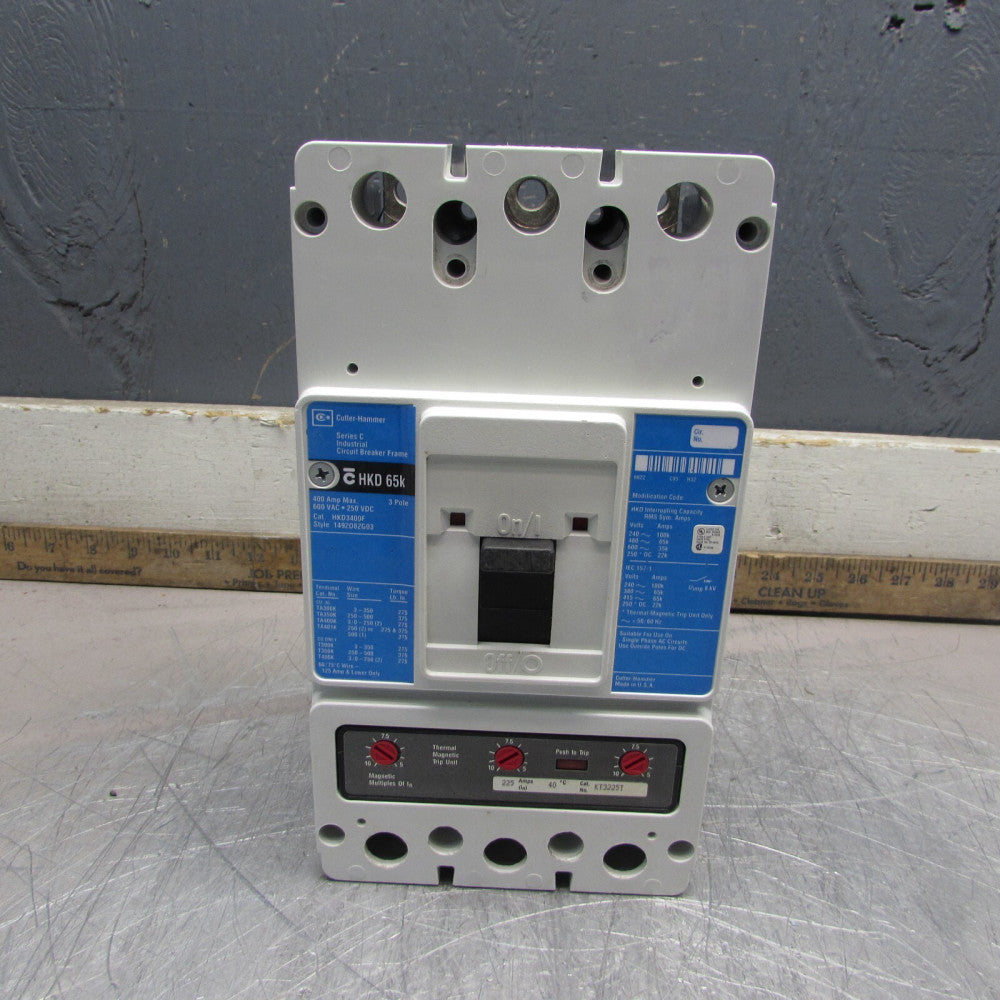 Eaton /Cutler Hammer HKD3400F ,CIRCUIT BREAKER ,3P/225A/ 600V/ 65k , MAKE OFFER!