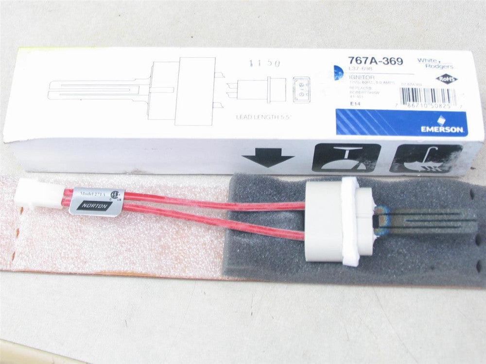 White Rodgers 767A-369 Silicon Carbide Hot Surface Igniter L37-698