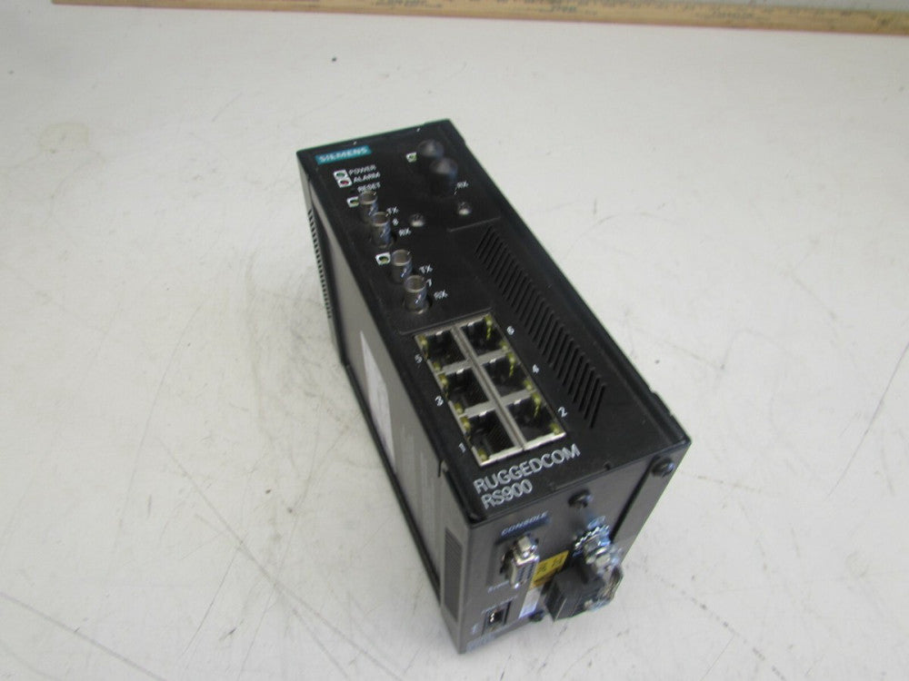 RUGGEDCOM RS900 6GK6090-0AS21-0BA0-ZA15+B06 ETHERNET SWITCH XLNT USED TAKEOUT !!