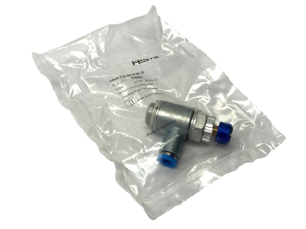 Festo GRLA-3/8-QS-8-RS-D One-Way Flow Control Valve 534342