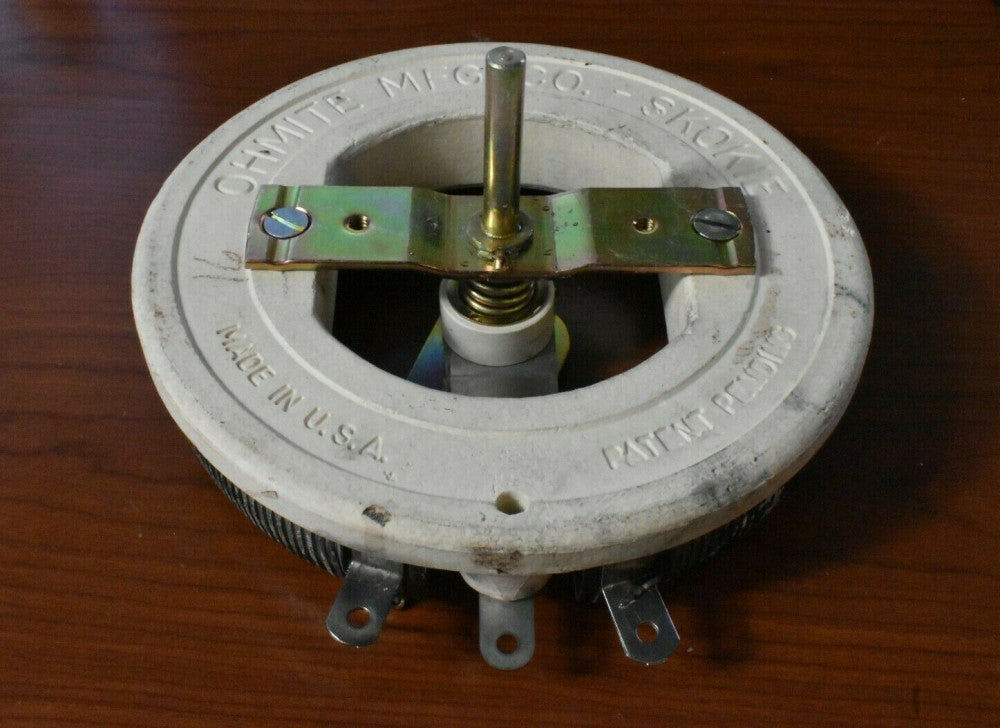 Ohmite RRS16R Rheostat 16 Ohm, 500W Potentiometer 5.60A Vintage NOS