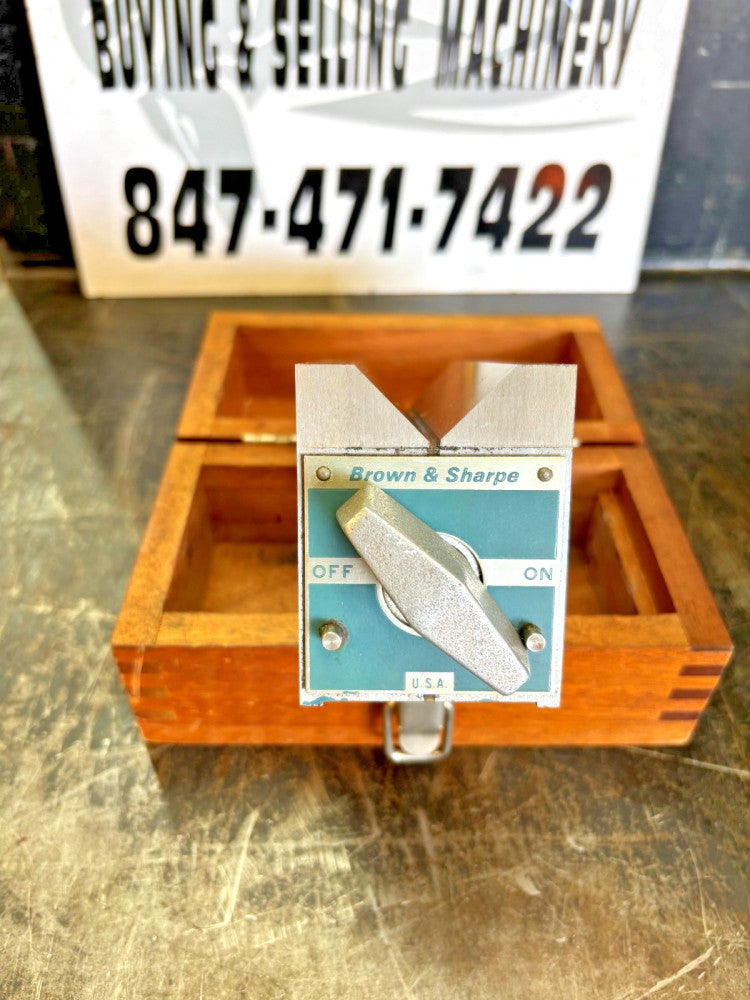 BROWN AND SHARPE PERMANANT MAGNETIC V BLOCK