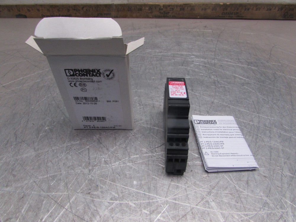 PHOENIX CONTACT PT2-PE/S-120AC/FM , SURGE PROTECTION, 150V/26A, NEW! MAKE OFFER!