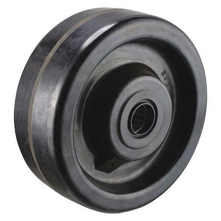 Zoro Select P-Ph-080X030/100R Caster Wheel,8 In. Dia.,2500 Lb.,Black