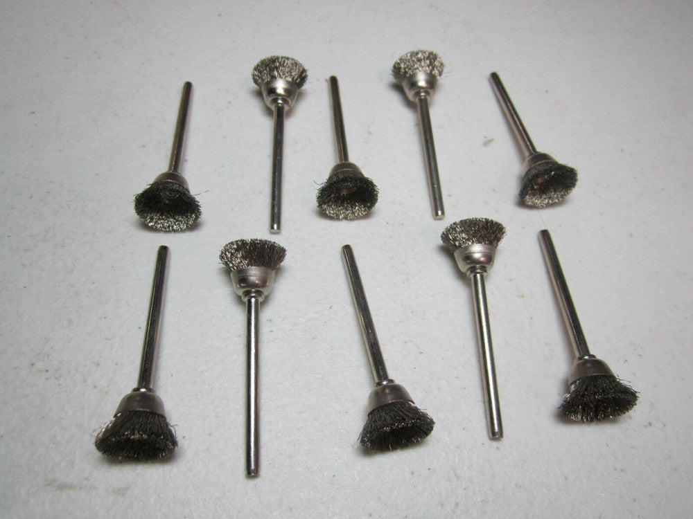 Weiler (98435) 5/8 Diam 1/8 Shank Crimp Stainless Steel Cup Brush - Pack of 10