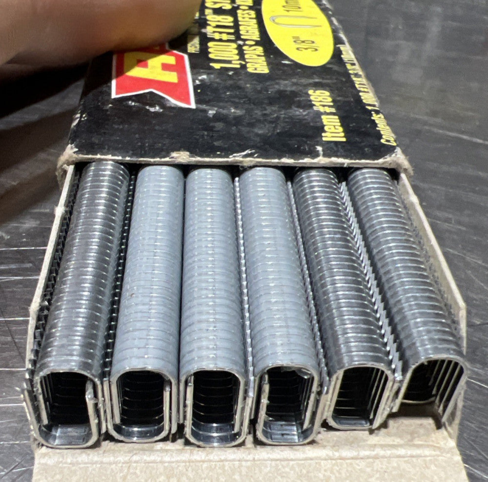 Arrow Fastener #186 T18 3/8" 10mm Staples Nos Surplus