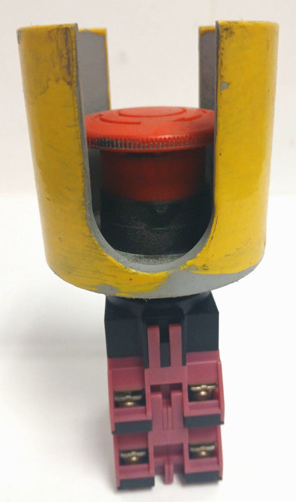 IDEC RED EMERGENCY STOP BUTTON HW-G01 HW-CB04 600 VOLT 10 AMP
