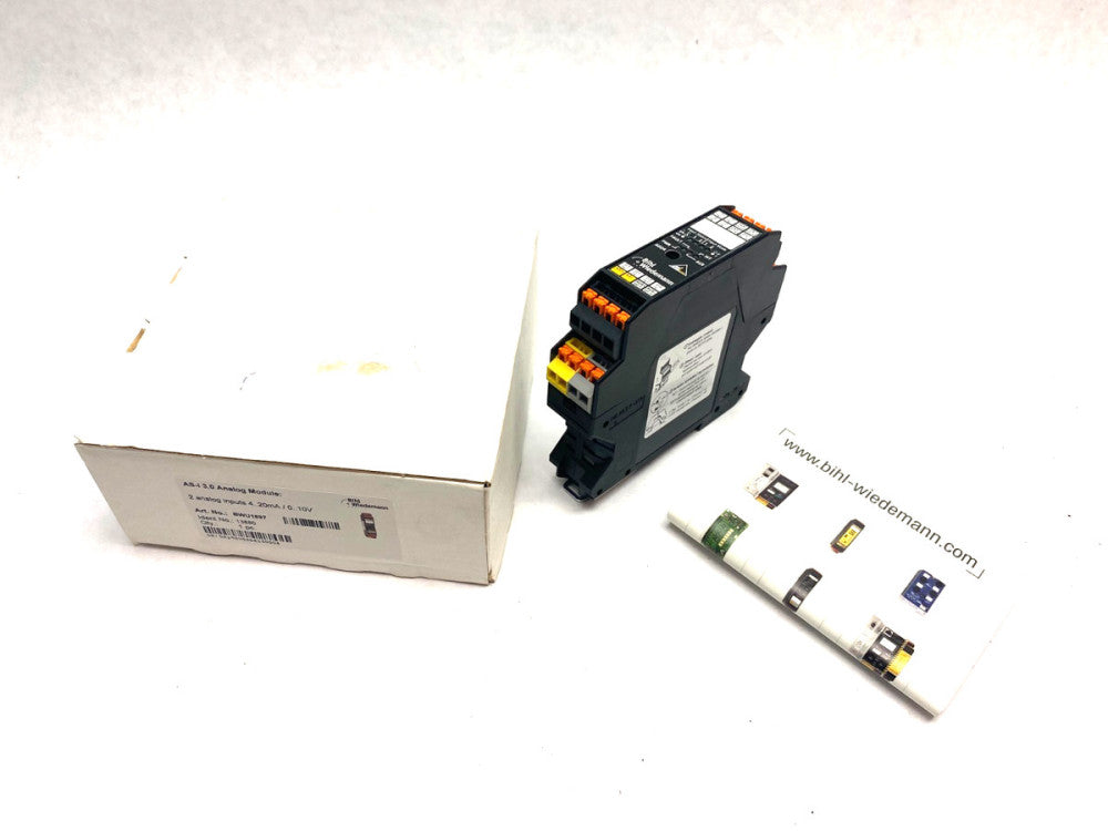 Bihl+Wiedemann BWU1897 AS-i Analog Module, 2 Analog Inputs 13880