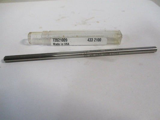 (433-0.2100) 0.21" x 1-1/4" x 5" OAL Straight Shank HSS 6-Flute Chucking Reamer 