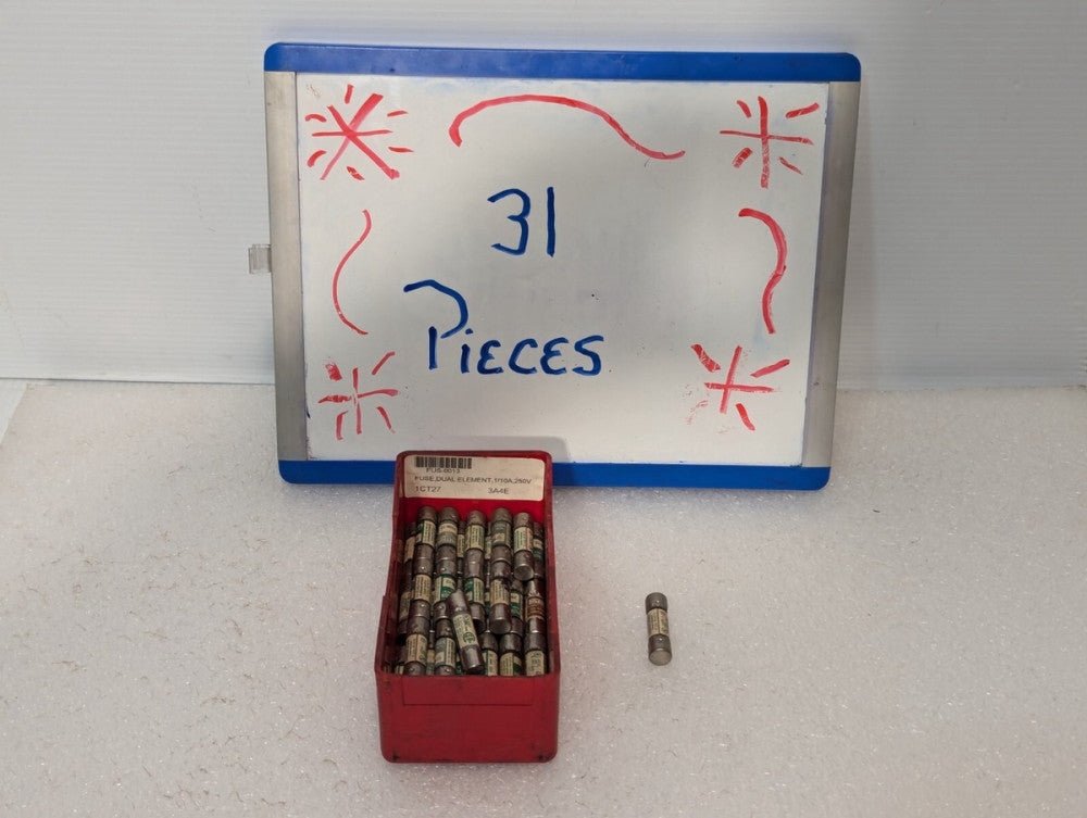 Lot of 31 Bussmann Fusetron Fuses - Lot Includes: FNM-12, FNM-3, KTK-R-1/2