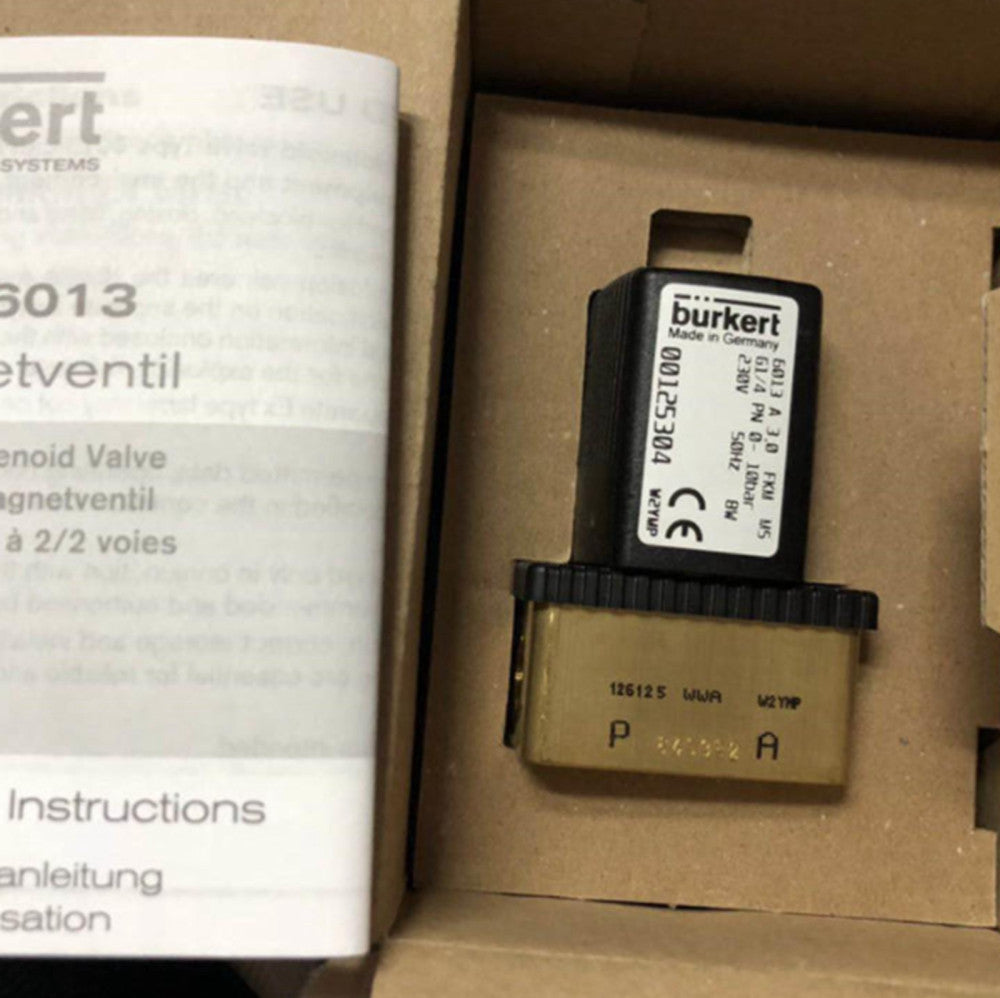One Brand New BURKERT 6013 A 3.0 FKM MS G1/4 Solenoid Valve 24VDC 8W