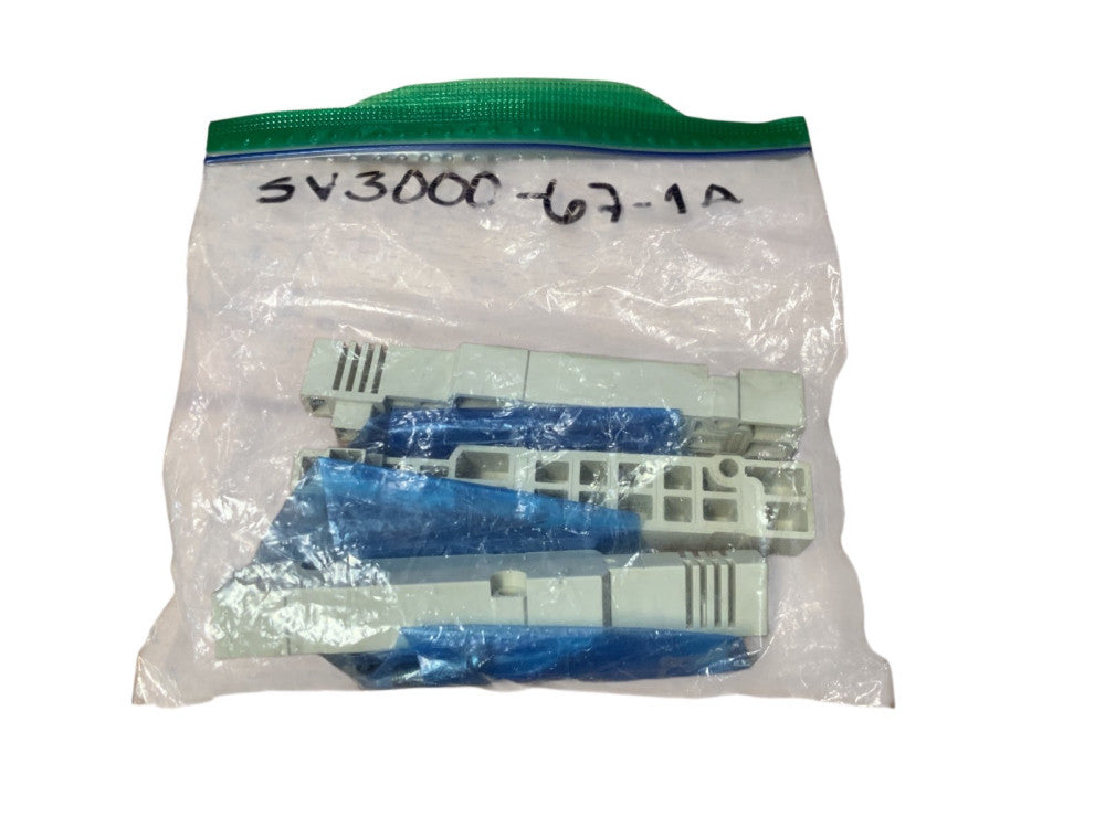 SMC  Model: SV3000-67-1A Manifold Valve Blanks.  Qty. 3.