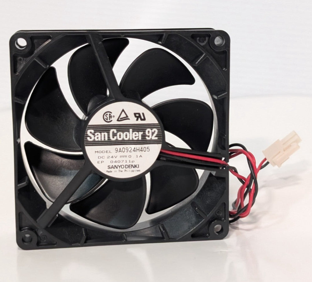 Sanyo Denki 9A0924H405 San Cooler 92 Industrial Axial Cooling Fan, 24VDC, 1A