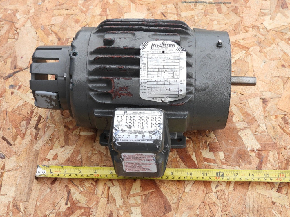 Baldor M29D 98234605-001 Inverter Drivc AC Motor 143tcz 3ph 1hp 1725rpm 5/8" 230